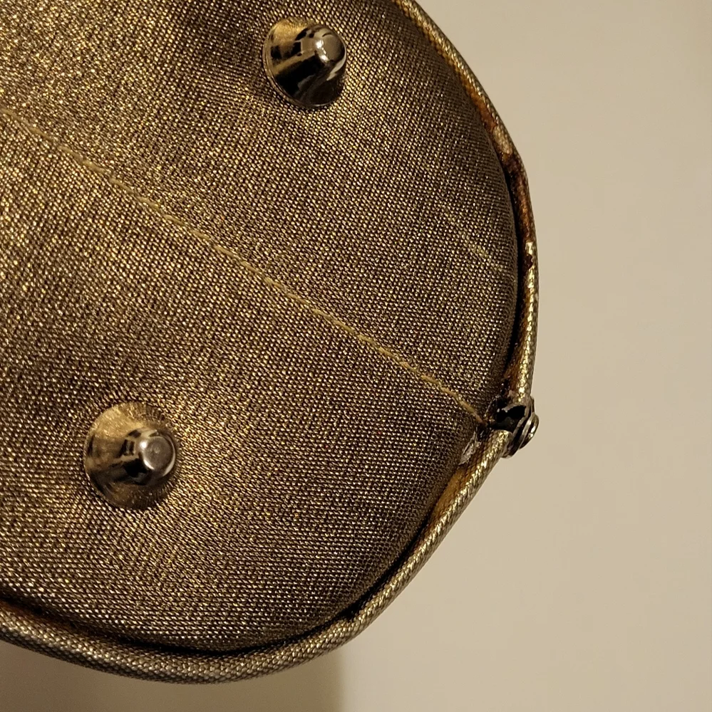 Chic Vintage Gold Women's Clutch Made By Sasha